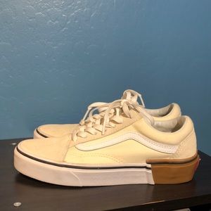 White/cream colored vans